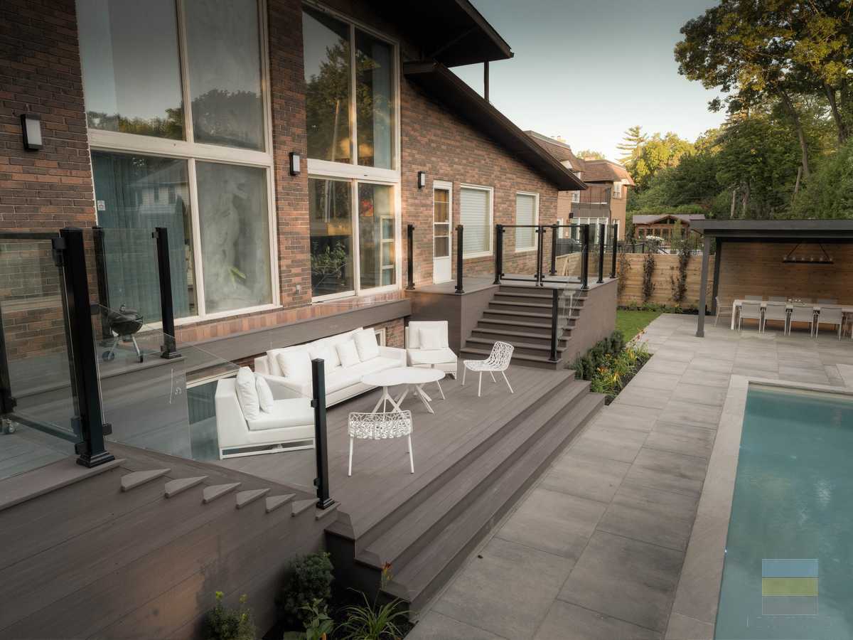 M.E. Contracting at work on a Toronto landscaping project