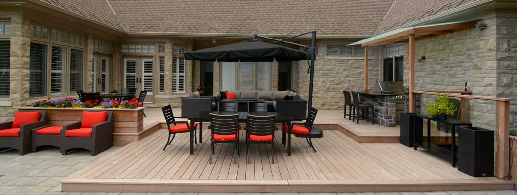 Patio deck project by M.E. Contracting